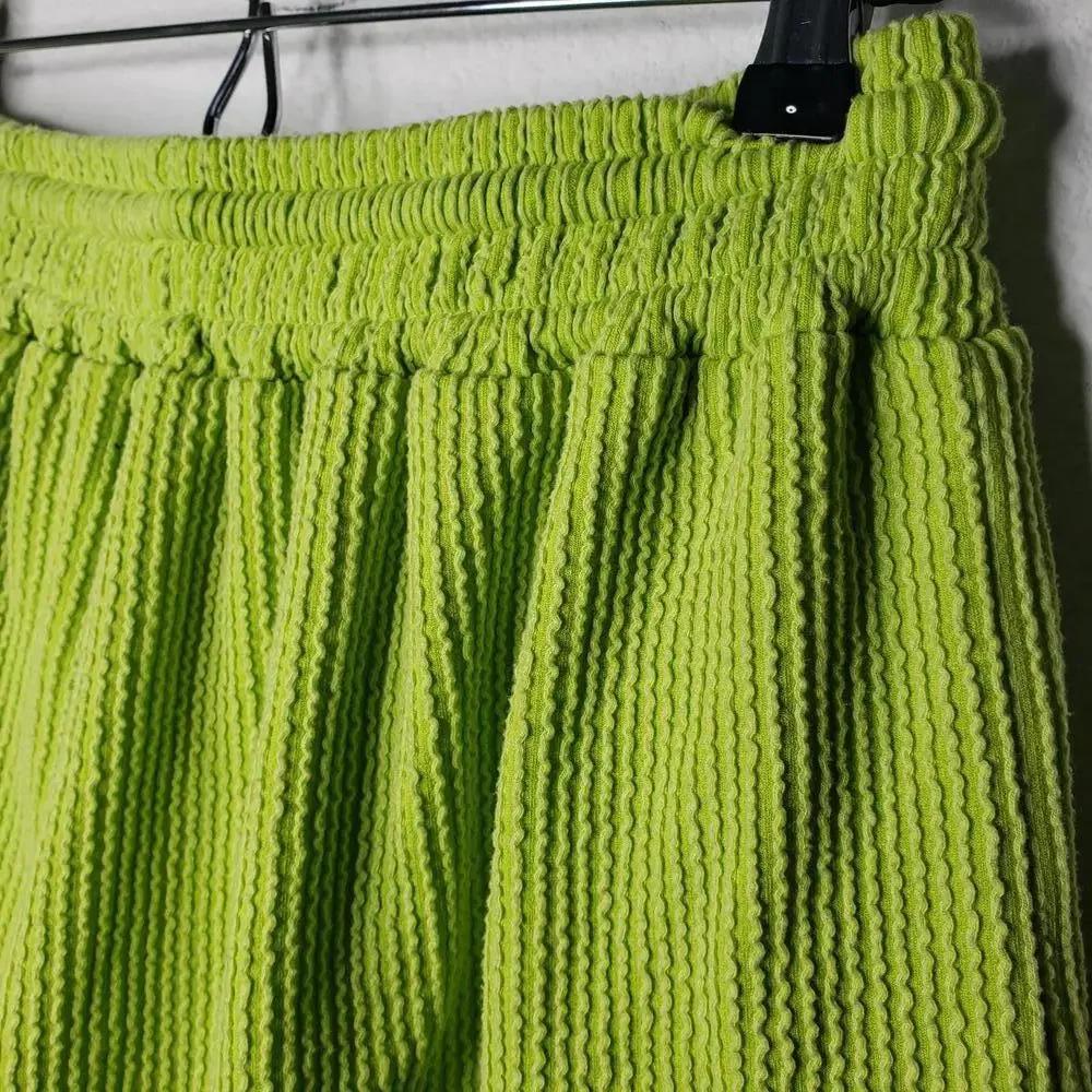 BLAKELEY Women's Sz 1x Brentley Ribbed Lounge Short Green (1783) - Picture 5 of 5